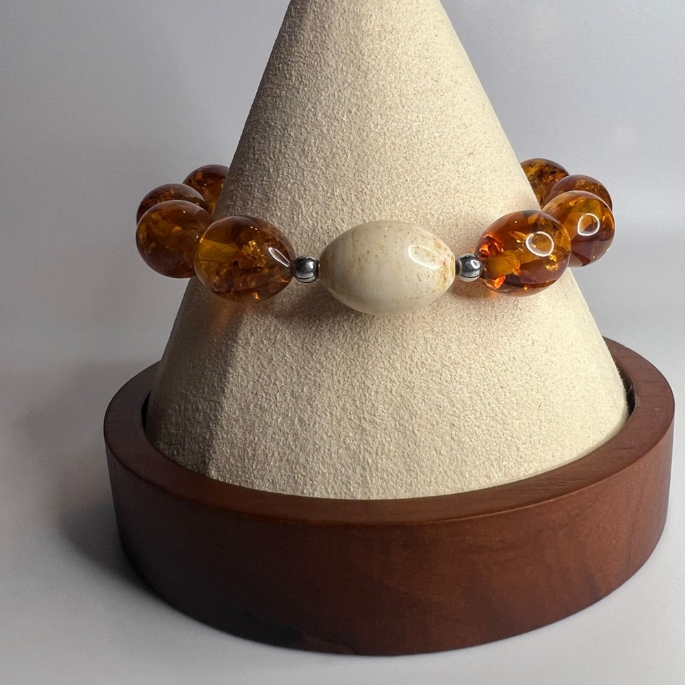 Genuine baltic amber bracelet